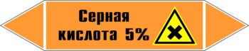 Маркировка трубопровода "серная кислота 5%" (k23, пленка, 716х148 мм)" - Маркировка трубопроводов - Маркировки трубопроводов "КИСЛОТА" - магазин "Охрана труда и Техника безопасности"